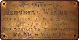 ochs memorial plaque